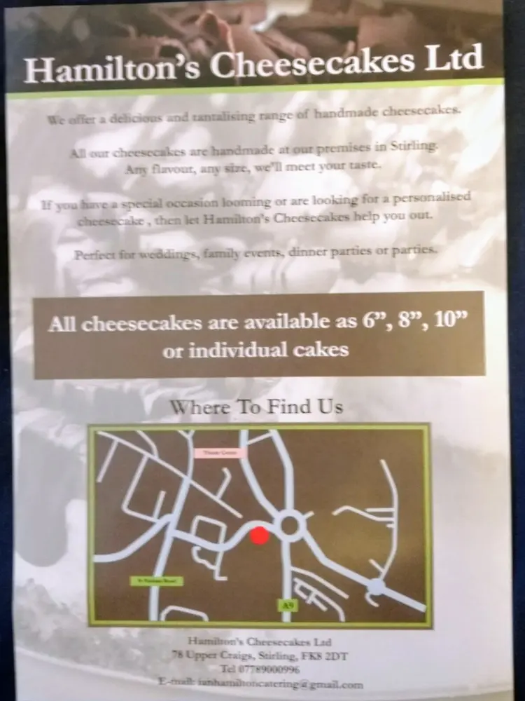Hamiltons Cheesecake Ltd